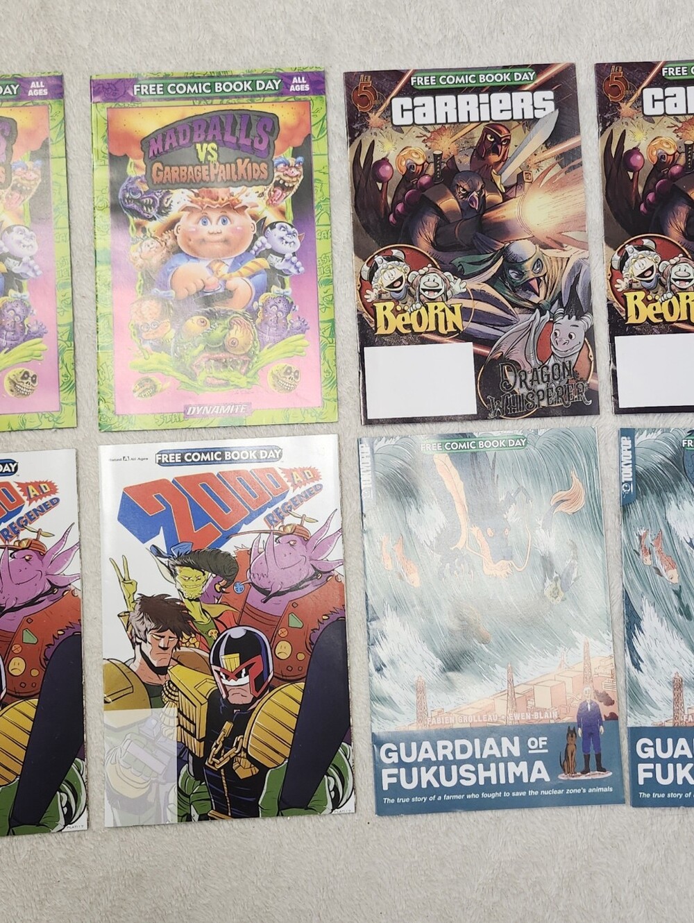 Lot Of Eight Free Comic Book Day Comics. Four Different Comics, Two Of Each